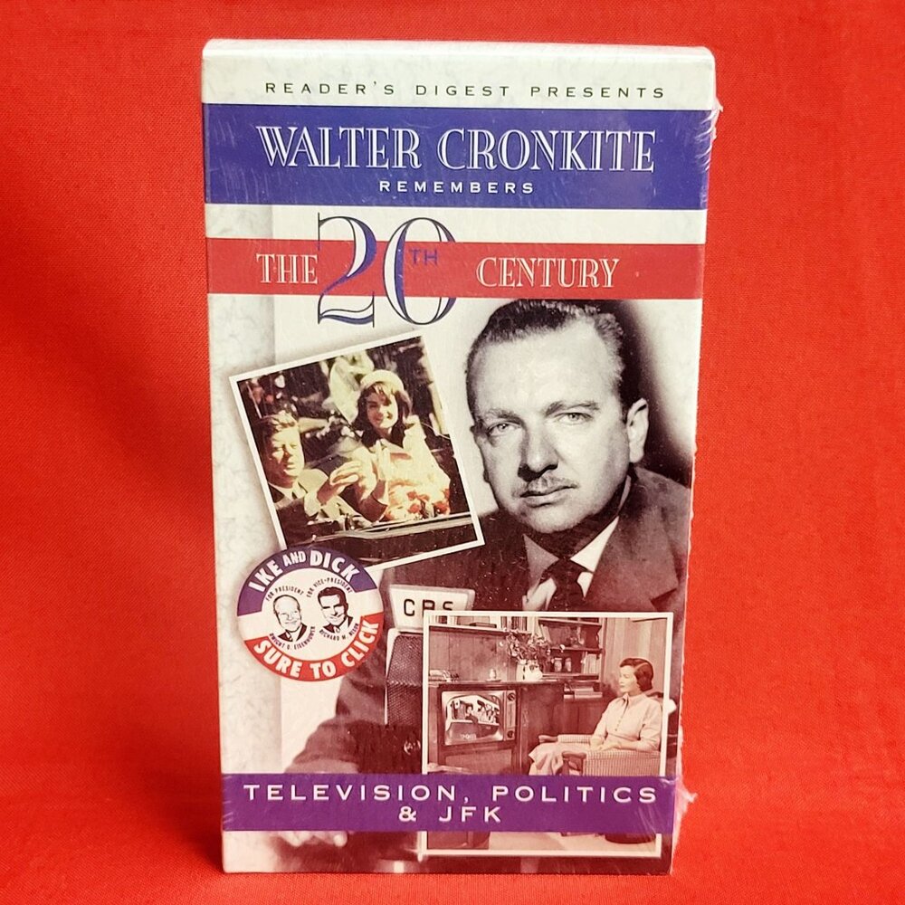 Walter Cronkite The 20th Century Television Politics & JFK VHS New Sealed 1997